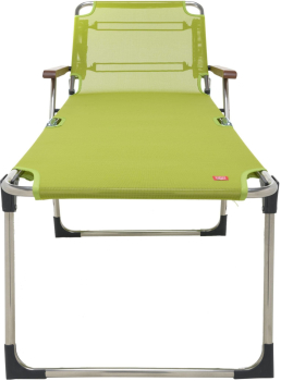 Preview: FIAM® Liegestuhl AMIGO 40+ Pistazien Grün mit Armlehnen/Eschenholz